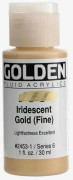 Gyllene: Flytande akrylfärg: 30 ml (1 oz): Guld Fin iriserande
