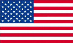 Flagga - USA - 150 cm x 90 cm - Nylon - 2 metalöglor - Multisport