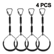Färgglada Svingande Gymnastikringar - 4-pack Utomhus Lekplats Ninja Kurs Utrustning