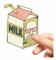The Dude Milk Package Sticker