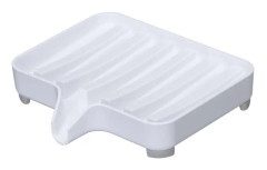 Tvålkopp med vit hällpip - L11 cm