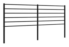 Sänggavel i svart metall 180 cm90 - MÄRKE - Modell - Färg(er) - Strukturmaterial - Mått