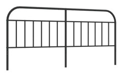 Sänggavel i svart metall 193 cm100 - MÄRKE - Modell - Färg(er) - Strukturmaterial - Mått