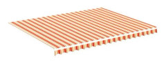 Ersättningstyg för markis Gul och orange 4,5x3,5 m [cm]