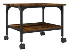 Skrivarstöd för 2 nivåer - [MÄRKE] - Rökt ek - 50x40x38 cm - Kontor - Modernt - Design