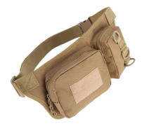 Unisex Midje- och Höftväska med 2 Fack med Blixtlås (Khaki)
