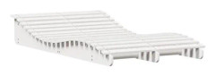 Vit Vit fåtölj 205x110x31,5 cm massiv furu