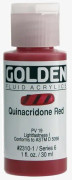 Gyllene: Flytande akrylfärg: 30 ml (1 oz): Quinacridon Red