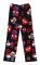 Dam Pyjamasbyxor med Jultomte-Cartoon i Fleece, Flickor Katt-Tryckt Flanell Sovbyxor Present (Helt Tryckt)