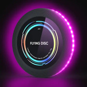 Laddningsbar LED-Frisbee - 16 miljoner färger RGB - Smartläge - Automatisk tändning - Rolig present till jul, födelsedagar och camping Tri-Color