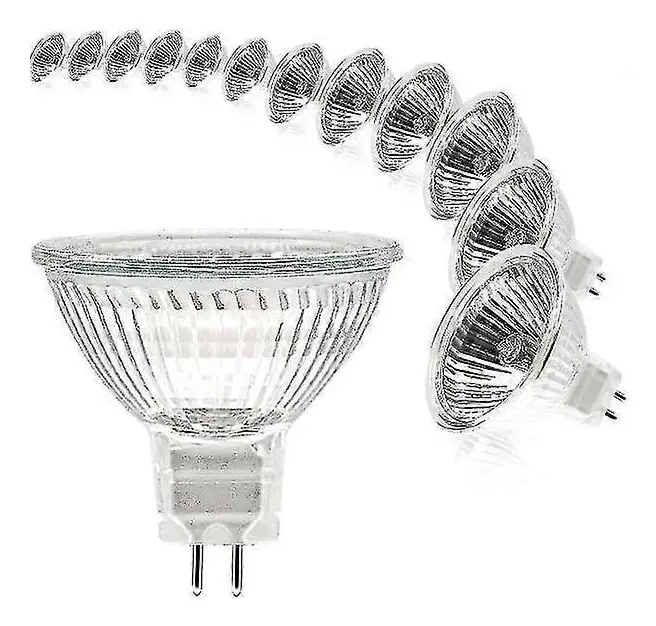 Mr16 Spot Light Bulb, 12v 20w Light Bulb, Gu5.3 Light Bulb Dimmable , 2 Pin Halogen Light Bulbs Warm White 2700k, Pack Of 12 (mr16-20w-12p) (FMY)
