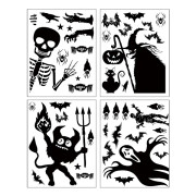 Halloween-fönsterdekor, Halloween-fönsterdekoration fönsterklistermärke
