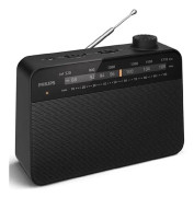 Bärbar analog FM/MW-radio TAR2509. Nät- eller batteridriven.