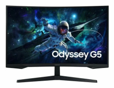 Samsung Odyssey G5 S32CG554EU - G55C Series - LED-skärm - spel - böjd - 32" - 2560 x 1440 QHD @ 165 Hz - VA - 300 cd/m² - 2500:1 - HDR10 - 1 ms - HDM