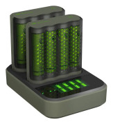 GP ReCyko Laddstation Speed 8x 2600 mAh AA på köpet Grå