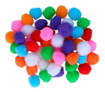 Modespel - sömnad - styling Innspiro - 99410 - Pompoms av polypropenmix 25 mm. 50u.