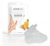Sunewmed Nourishing Foot Cream Mask In The Form Of Socks Almond & Royal Jelly