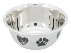 matnings- och drickskål ritning 500 ml 13 cm rostfritt stål silver