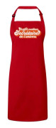 Premium Red Kitchen Apron Certifierad bästa sekreterare i universum Affärskollega