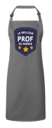 Premium grått köksförkläde Den bästa läraren i World College High School Teacher School Education