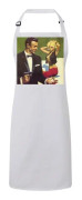 Premium vit köksförklädemålning James Bond 007 Sean Connery Art