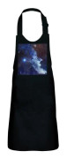 Barnförkläde 2 fickor Kök Svart häxhuvud Nebulosa Astronomi Rymdgalax - High-end