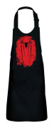Barnförkläde 2 fickor Kök Svart Spiderman Super Heros Blood Print Justice - High-end