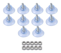 10 st gummistarka sugkoppsers?ttningar f?r glasbordsskivor med M6-skruvC[C]
