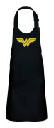 Barnförkläde 2 fickor Kök Black Wonder Woman Superhjälte Serier Film Geek - High-end