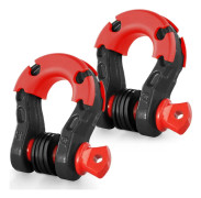 2-pack D-ringschackel 3/4", 7/8" skruvstift, 66139 lbs brottstyrka, hög hållbarhet, perfekt för lyft och säkerhet