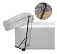 Värmebadstöd för baddäck, Justerbar Höjd 31,5" - 41,3", Bredd 57" - 92,5", Lättinstallerad, Passar Olika Spabad