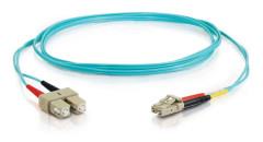C2G LC-SC 10Gb 50/125 OM3 Duplex Multimode PVC