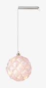 Markslöjd - PEARL glas dekoration 15 cm - Rosa - Prydnadssaker - Från Homeroom