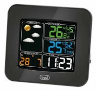 Trevi ME 3165 RC, Svart, Inomhusbarometer, Inomhustermometer, Utomhusbarometer, Utomhustermometer, Termometer, Barometer, Termometer, 20 - 90%, -50 -