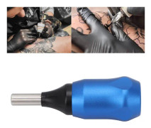 Professionella Patron Tattoo Grepp Justerbar Nål Längd Aluminium Legering Tattoo Handtag Blå