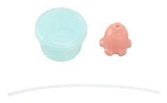 Suggrörstopp i Silikon med Bläckfiskform, Spillfri, Mjuk, för Spädbarn, Småbarn och Barn, Rosa