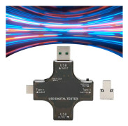 USB-strömmätare testare USB C testare med färgad IPS digital skärm för laddare ström mobil ström batteri kapacitet