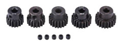 5 st 32DP ￠5mm 17T-21T Stålmotorväxlar Deluppsättning för 1/8 RC Bilmotor