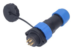 IP68 Vattentät Plugguttag Fläns Flygströmkontakt Industriadapter AC380V SP206 Stift (380V 10A)