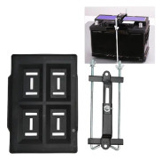 Tungt Batterihållare för Bil och Båt med Justerbar Fäste Universal för 27 30 31 Seriens Batterier (28 Fack + 27 Stativ)