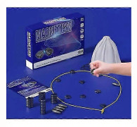 Magnetiskt Schackspel - Magnetiskt Brädspel - Roligt Magnetiskt Brädspel - Pusselstrategispel - Julgåva till Barn
