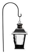 Lykta hängande med pinne Svart/Silver H24cm / 100cm