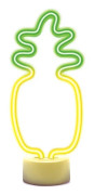 Forever Light Neon Dekoration med Fot LED - Gult / Grönt Ljus med Ananas