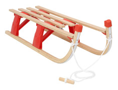 Hopfällbar kälke trä 110 cm