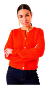 Garcia Ge40100 Kardigan Orange XS Kvinna