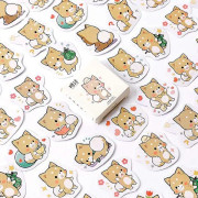 45 st. Boxade DIY Dekoration Super Söta Cartoon Lovely Shiba Inu Klistermärken för Laptop Planerare Skrapbok Resväska Dagbok Anteckningsböcker Album