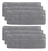 Moppdynor, 6 st Mopp Ersättningsdynor, Mikrofiber Hushållsmopphuvud Rengöringsdyna, för Våt eller Torr Golvrengöring och Skrubbning