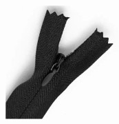 Dold nr 3 Dragkedja - Svart - 50cm
