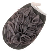 2-i-1 Hudvänlig Badsvamp Exfolierande Loofah Pads Loofah Kroppsskrubb Exfolierande Kroppsskrubb Perfekt för Män och Kvinnor Hem Hotell Grå 2st