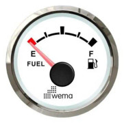 Wema Bränslenivåindikator Silverline Nmea2000 Silver 52 mm